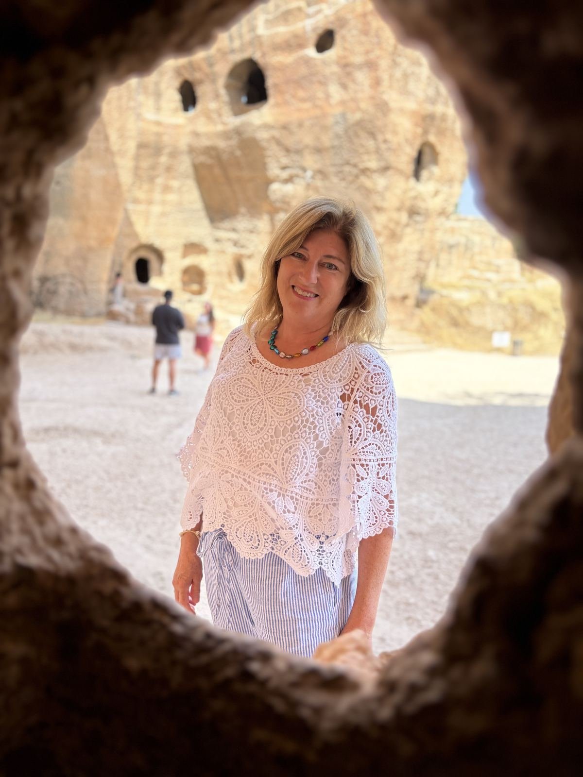 Marina Jimenez at the ancient city of Dara, Turkey